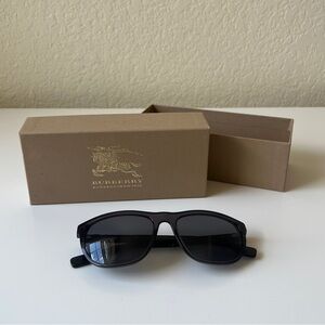 Burberry BE4319 Polarized Sunglasses | Transparent Grey Frame | 58mm | NWT